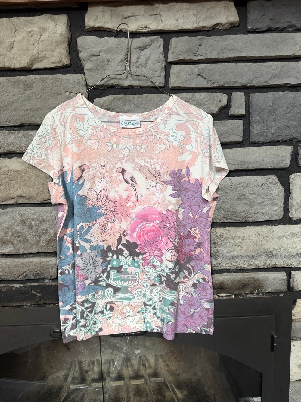 Patchington Multicolor Floral Short-Sleeve Tee